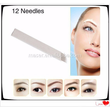 Manuelle Augenbraue Tattoo Microblading Nadel, Sterilisierte Permanent Makeup Augenbraue Nadeln